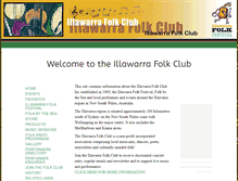 Tablet Screenshot of illawarrafolkclub.org.au